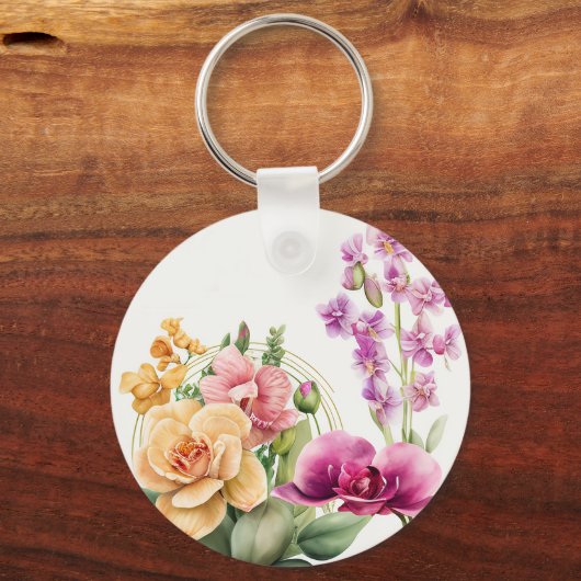 Orchideeën Blast  Sleutelhanger (Voorkant)