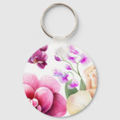 Orchideeën Blast  Sleutelhanger (Achterkant)