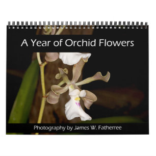 Orchideeën Bloemen Muurkalender door J. Fatherree Kalender