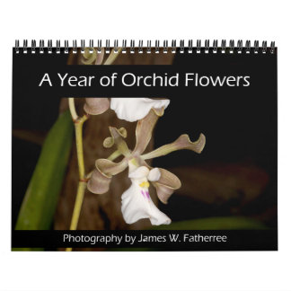 Orchideeën Bloemen Muurkalender door J. Fatherree Kalender