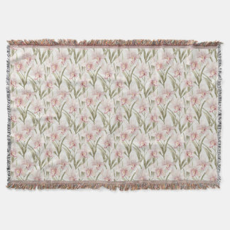 Orchideeën Bloemen Pastel Blush Bloemendeken Deken