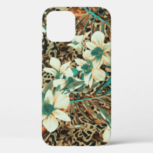 Orchideeën Bloemen Waterverf Naadloze Illustratie iPhone 12 Hoesje