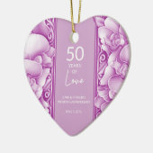 Orchideeën  bruiloft Jubileum Foto Ornament (Links)