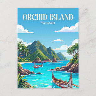 Orchideeën eiland Taiwan Briefkaart
