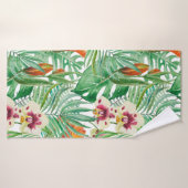 Orchideeën en Floral Badhanddoek (Badhanddoek)