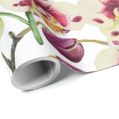 Orchideeën en Floral Cadeaupapier (Rol Hoek)
