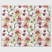 Orchideeën en Floral Cadeaupapier (Vlak)
