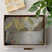 Orchideeën en kolibrie kop tissuepapier (Geschenk)