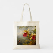 Orchideeën en kolibrie kop tote bag (Achterkant)
