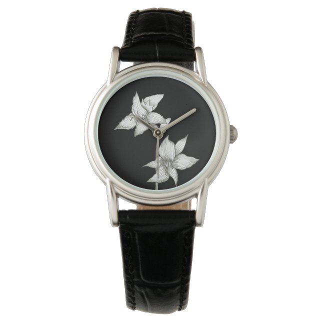 Orchideeën Horloge (Voorkant)