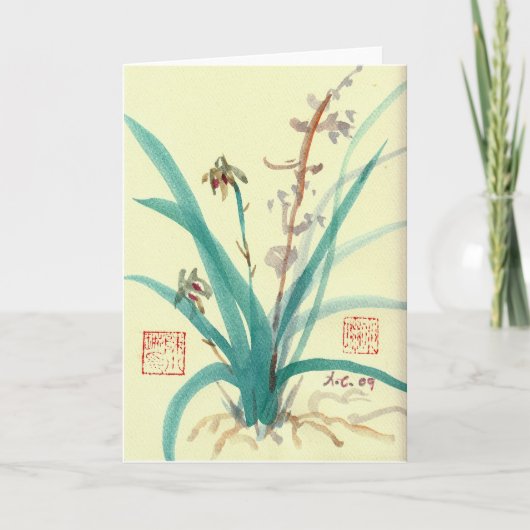 Orchideeën Kaart (Voorkant)
