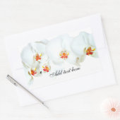 Orchideeën Love_ Rechthoekige Sticker (Envelop)