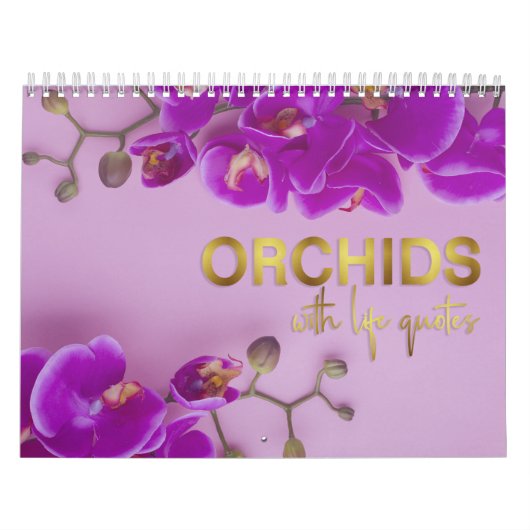 Orchideeën met een leven lang wandkalender kalender (Hoes)