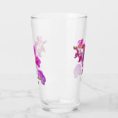Orchideeën op lichte achtergrond Drink glas (Links)