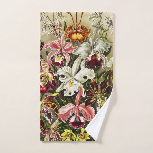 Orchideeën, Orchideae Denusblumen Ernst Haeckel  Bad Handdoek (Handdoek)