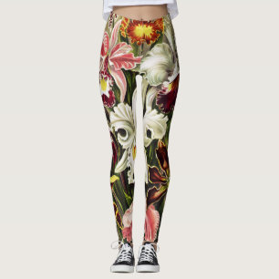 Orchideeën, Orchideae Denusblumen Ernst Haeckel Leggings