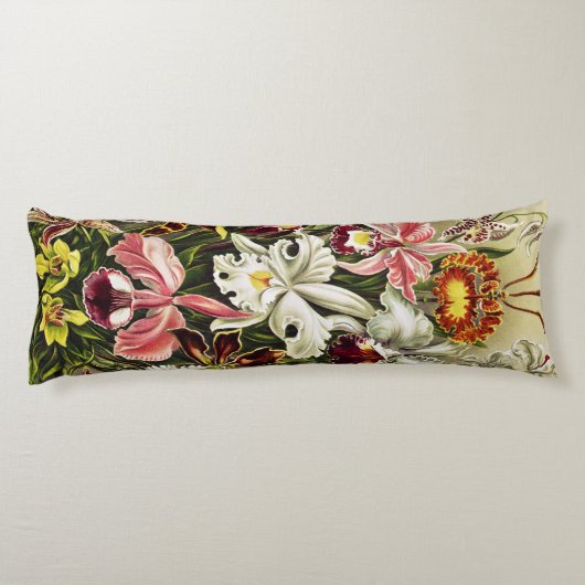 Orchideeën, Orchideae Denusblumen Ernst Haeckel Lichaamskussen (Achterkant)