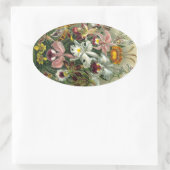  orchideeën ovale sticker (Tas)