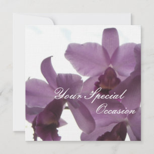 Orchideeën/ Persoonlijke Uitnodigingen voor Iedere