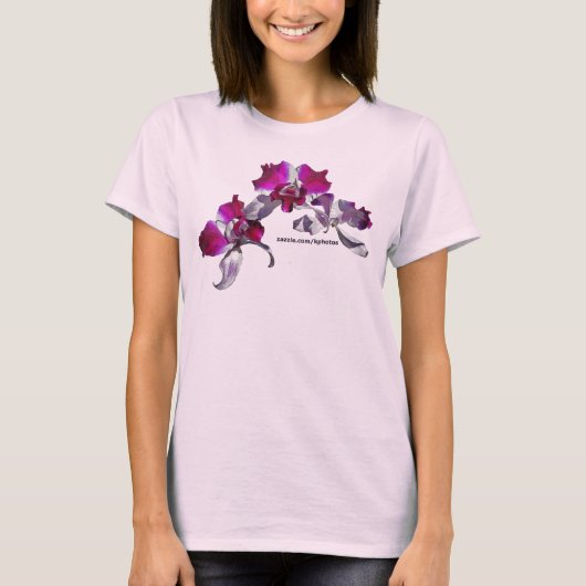 Orchideeën Roze T-shirt (Voorkant)