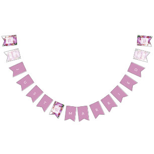 Orchideeën Trouwen Net Getrouwd Bunting Banner