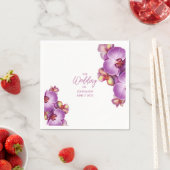 Orchideeën Trouwpapier Servet (Insitu)