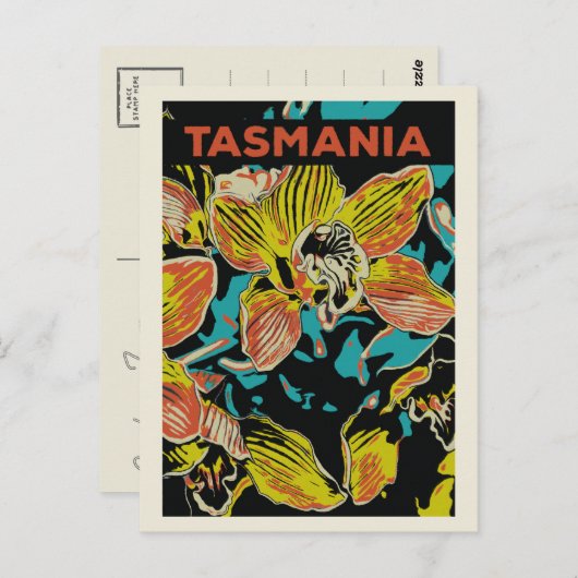 Orchideeën uit Tasmania, Australië Briefkaart (Voorkant / Achterkant)