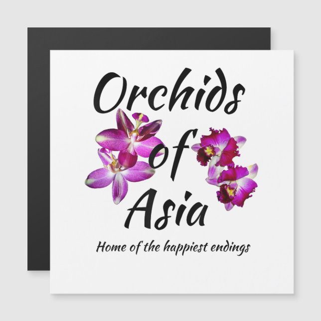 Orchideeën van Azië (Voorkant / Achterkant)