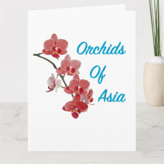 Orchideeën van Azië Dagspa Bedankkaart