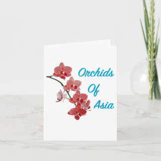 Orchideeën van Azië Dagspa Notitiekaartje