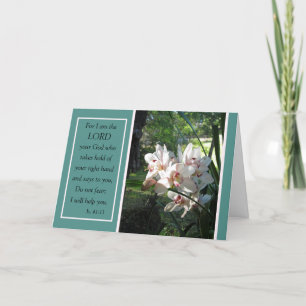 Orchideeën vrezen geen troost en moedigen Kaart aa