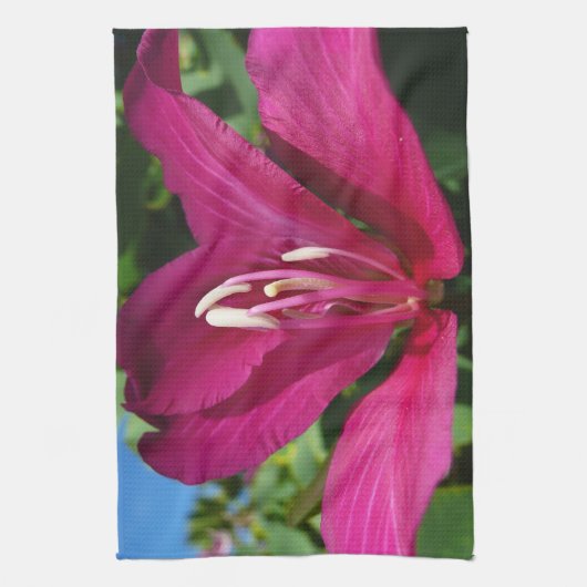 Orchideeënboom Bloesem Tropische Bloemen Theedoek (Verticaal)