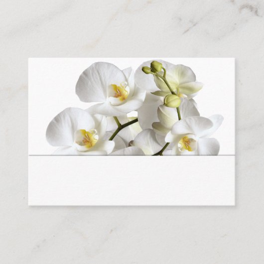 Orchidées blanches Cartes de Mariage (Devant)
