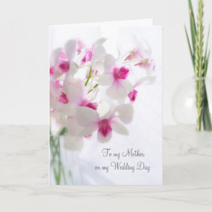 Orchidées blanches Merci Mère pour mon Mariage