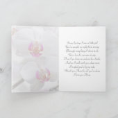 Orchidées blanches - Mère Merci pour mon Mariage (Intérieur)