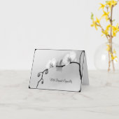 Orchidées blanches pour la mort de la mère - carte (Fleur jaune)