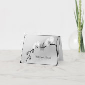 Orchidées blanches pour la mort de la mère - carte (Devant)