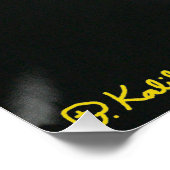 Orchidées blanches sur Black 20x20 Poster (Coin)