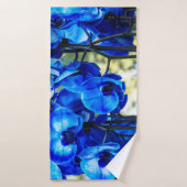 Orchidées bleues (Serviette de bain)