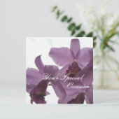 Orchidées / Cartes d'invitation personnalisées pou (Debout devant)
