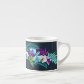 Orchidées de minuit hawaïennes Espresso Mug (Droite)