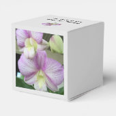 Orchidées délicates sur Ballotins personnalisés (Arrière)