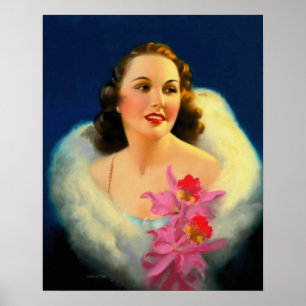 Orchidées - Edward Mason Eggleston Poster