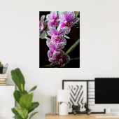 Orchidées en pourpre Poster (Bureau à domicile)