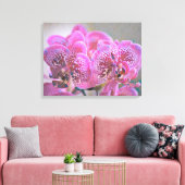 Orchidées En Verre Tiré Toile Enveloppée (Insitu(Salon))