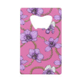 Orchidées et chaînes, violet et rose (Dos)