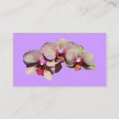 Orchidées fantaisie Carte de visite (Dos)