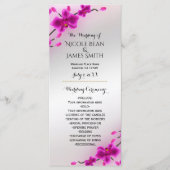 Orchidées Fleurs Élégant programme de mariage flor (Devant)