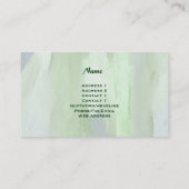 Orchidées Floral Design Cartes de visite (Dos)