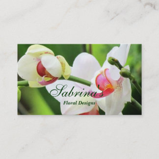 Orchidées Floral Design Cartes de visite